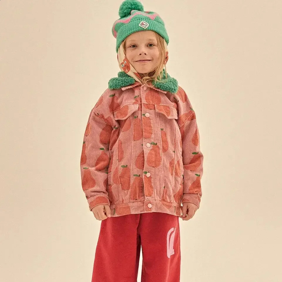 Baby Girl Clothes JM Korean Winter Boys Coat and Pants Cute Cartoon Kids Sweater Toddler Outfit Set 241225