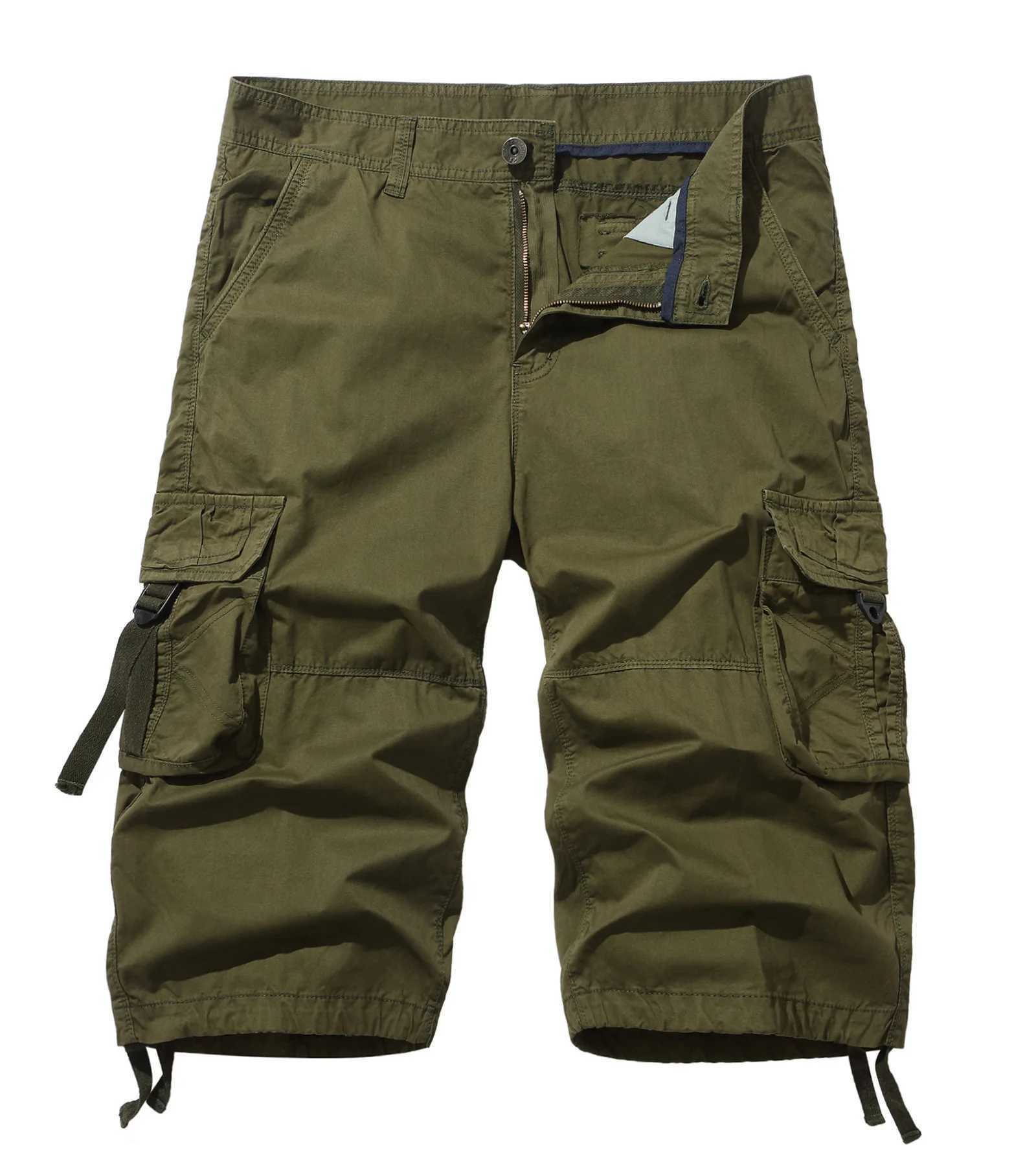 New tactical camouflage cargo shorts 2022 new mens casual shorts mens loose work shorts mens military shorts 29-42 W241226