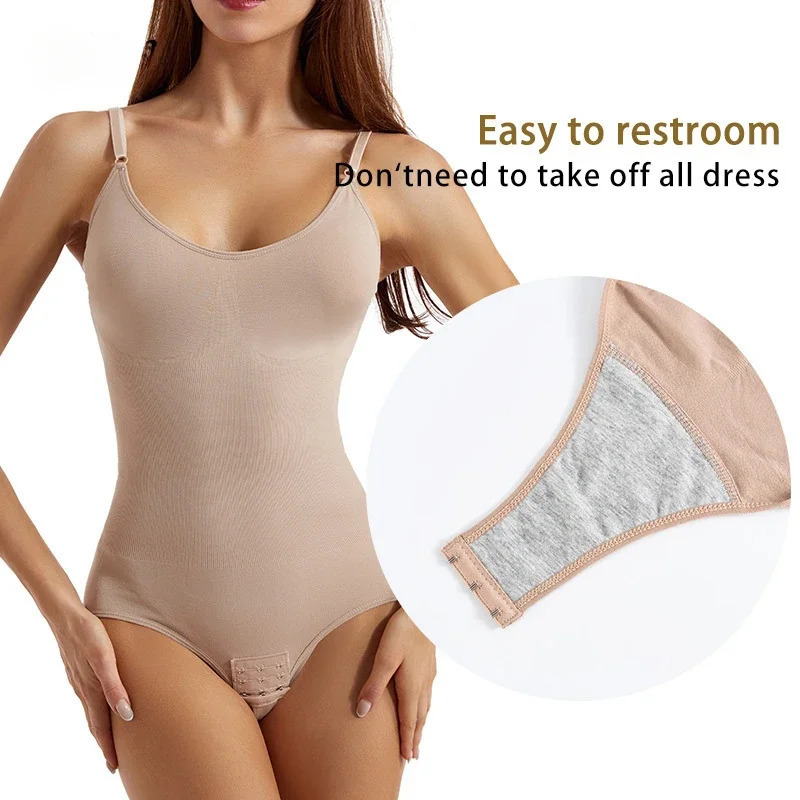 Body Shaper Shapewear Sculpting Sleeveless Tummy Control Bodysuit for Women Slim Waist Trainer with Hooks Plus Size 241225