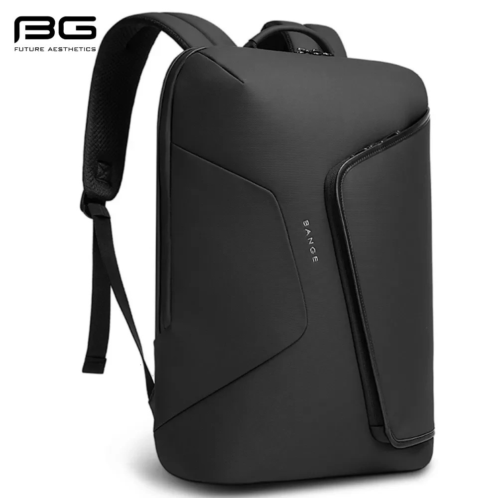 BANGE Business Backpack with External USB Port Anti Splashing Water Travel Backpack 241225