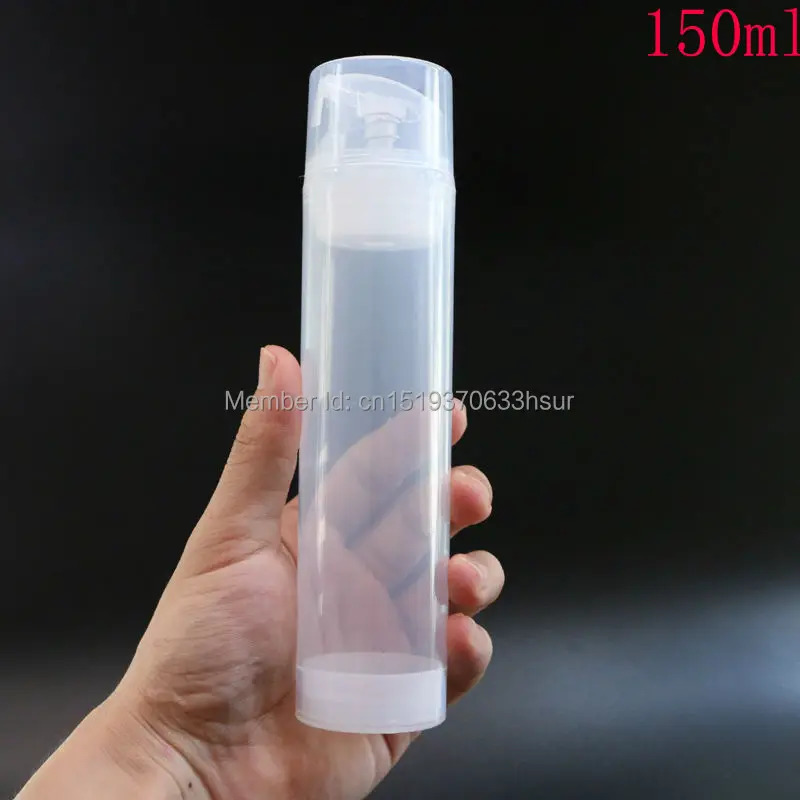 Makeup Tools Transparent Essence Pump Plastic Airless Bottles For Lotion Shampoo Bath Cosmetic Container 10Pcs/Lot 241225