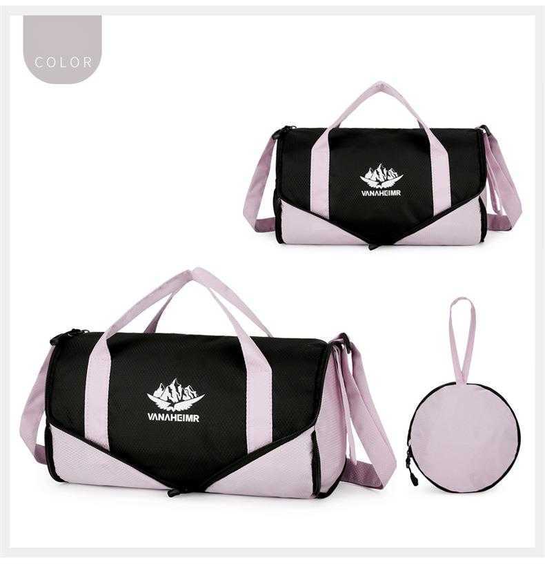 New Travel Folding Bag Mens and WoMens Sports Fitness Handbag Large Capacity Multifunctional Outdoor Shoulder Bag 240920