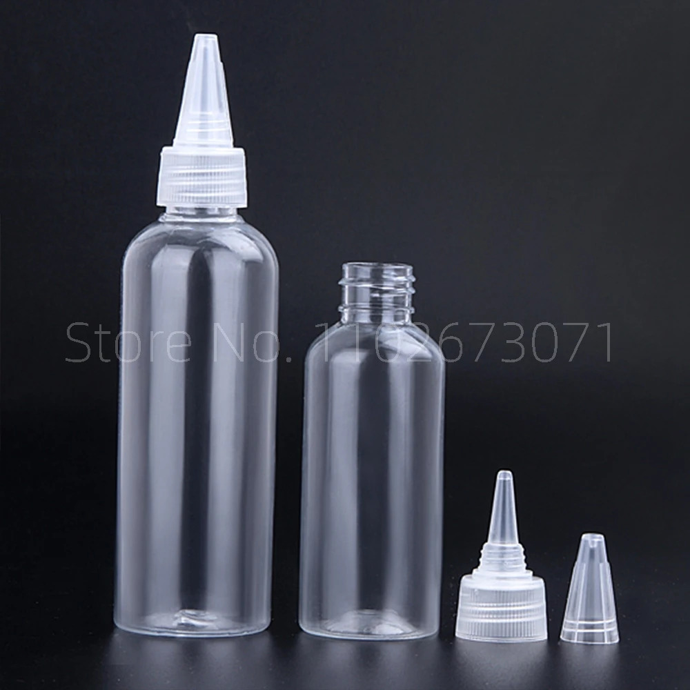 5ml-500ml Tip Transparent Plastic Bottle Emulsion Extrusion Bottling Spot PET Empty Bottles Plastic portable bottle 241225
