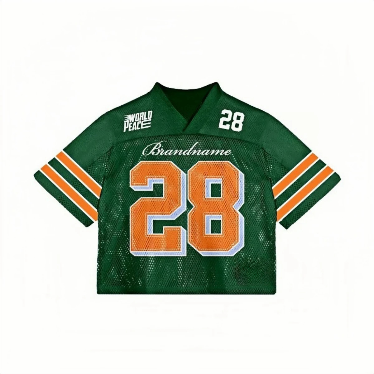 24-25 both sexes Street hip-hop fashion American loose and comfortable Mesh sports short-sleeved T-shirt top 241225