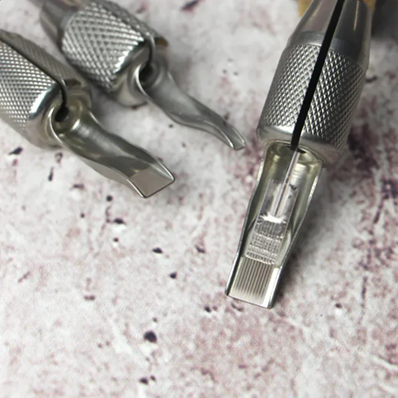 Stainless Steel Tattoo Grip Large Row One Handle Large Size Tattoo Equipment Fog Nozzle Tattoo Supplies Grade Reusable 241223