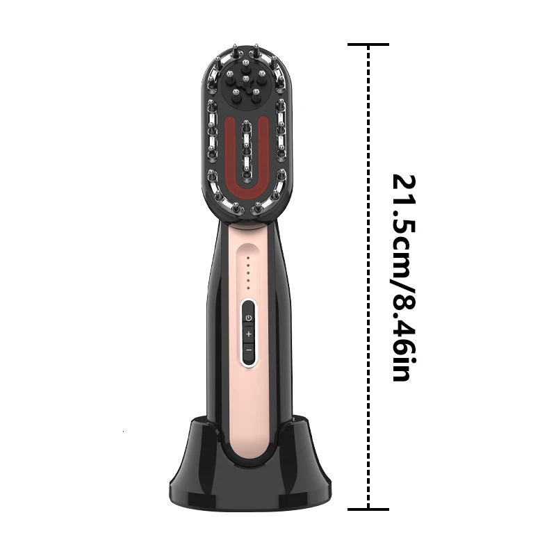 Head Massage Comb EMS Red Blue Light Scalp Medication Device To Prevent Hair Loss Hair Comb Full Body Massage 241225
