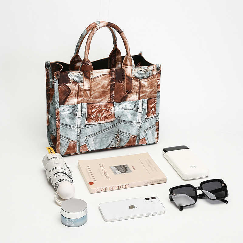 Women's Bag Fashion Trendy Bag Large Capacity Versatile Single Shoulder Cross Shoulder Handheld Tote Light Luxury Trendy Bag 241215