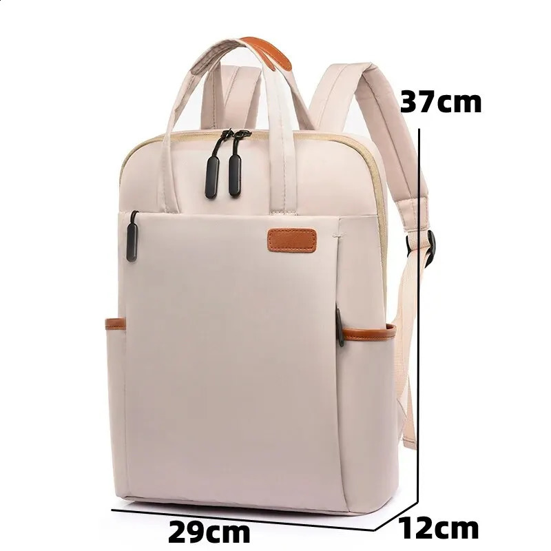 Women Computer Backpack Multifunctional Laptop Backpack Large Capacity Fashion Waterproof Oxford Student Travel Bag 241226
