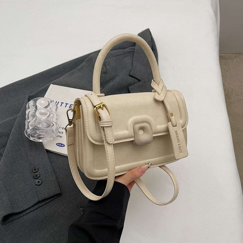 This year's popular hand-held for women 2024 new high-end single shoulder crossbody trendy texture small square bag