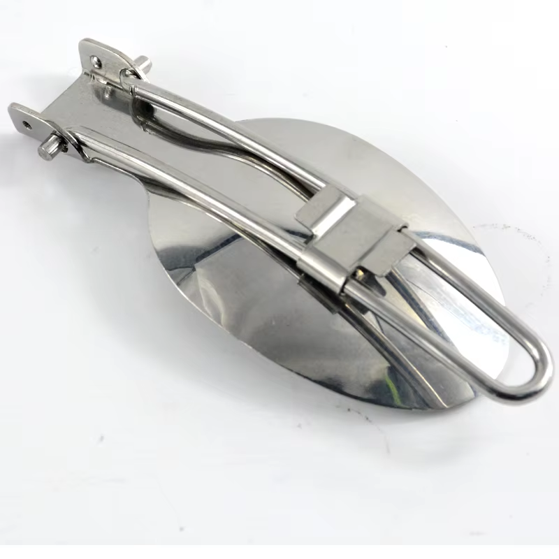 stainless steel camping fork spoon knife folding portable camping tableware set
