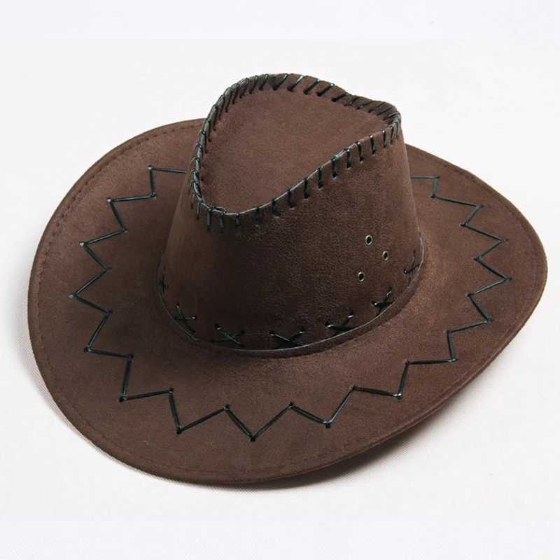 Womens Felt Fedora Cs Western Suede Jazz Hat Cowboy Fashion Panama Hat Riding Club Beach Sun Hat Cheau W241225