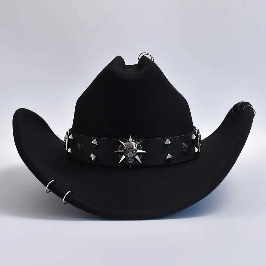 Retro Roll Brim Denim Hat for Men and Women Gentlemen La Jazz Denim Hat Role Playing Party Role Playing Dr Hat W241225