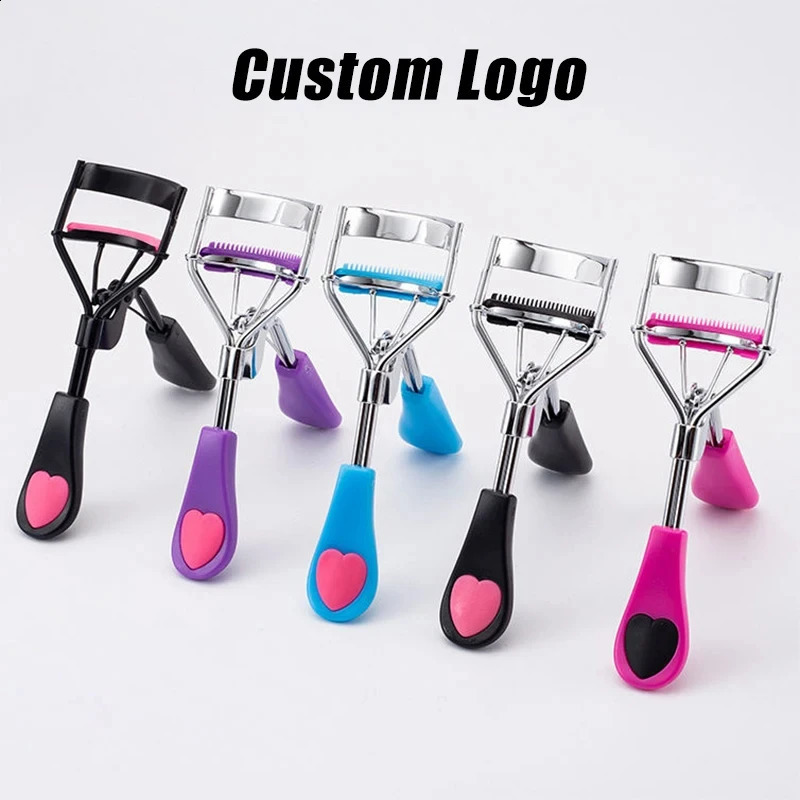 20pcs Custom Heated Eyelash Curler Tools Bling Eye Lash Curler With Private Label Mini Eyelash Heat Curler Set For Girls 241226