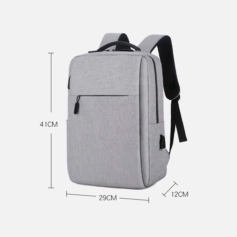 Mens Women Laptop Backpack Waterproof USB Rucksack Travel School Shoulder Bag 241226