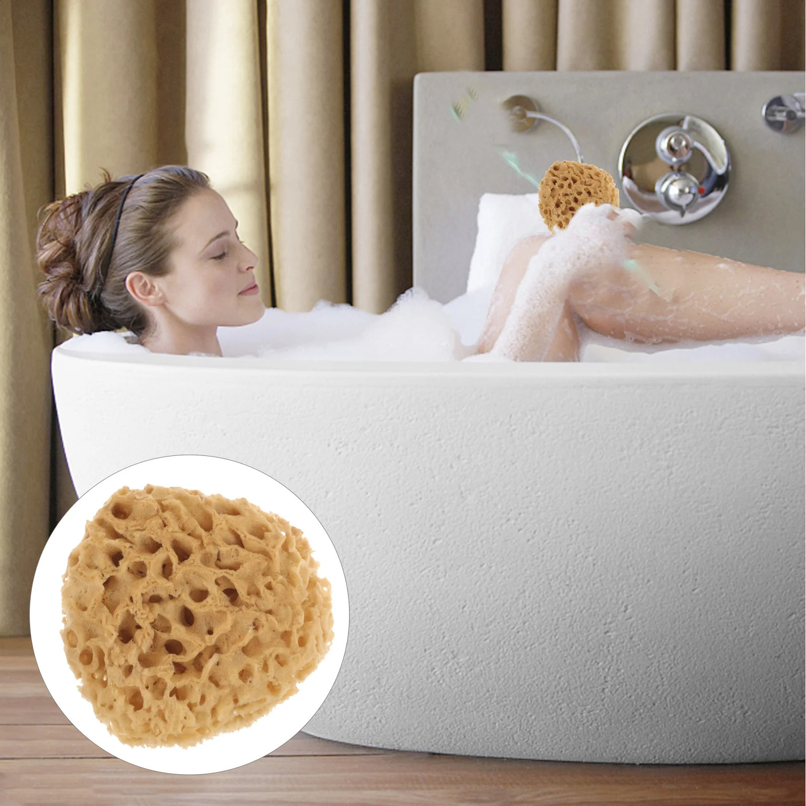 Greek Natural Sponge Shower Accessory Skin Cleaning Scrubber Sponges Exfoliating Bathing Ball High Quality Take 241226