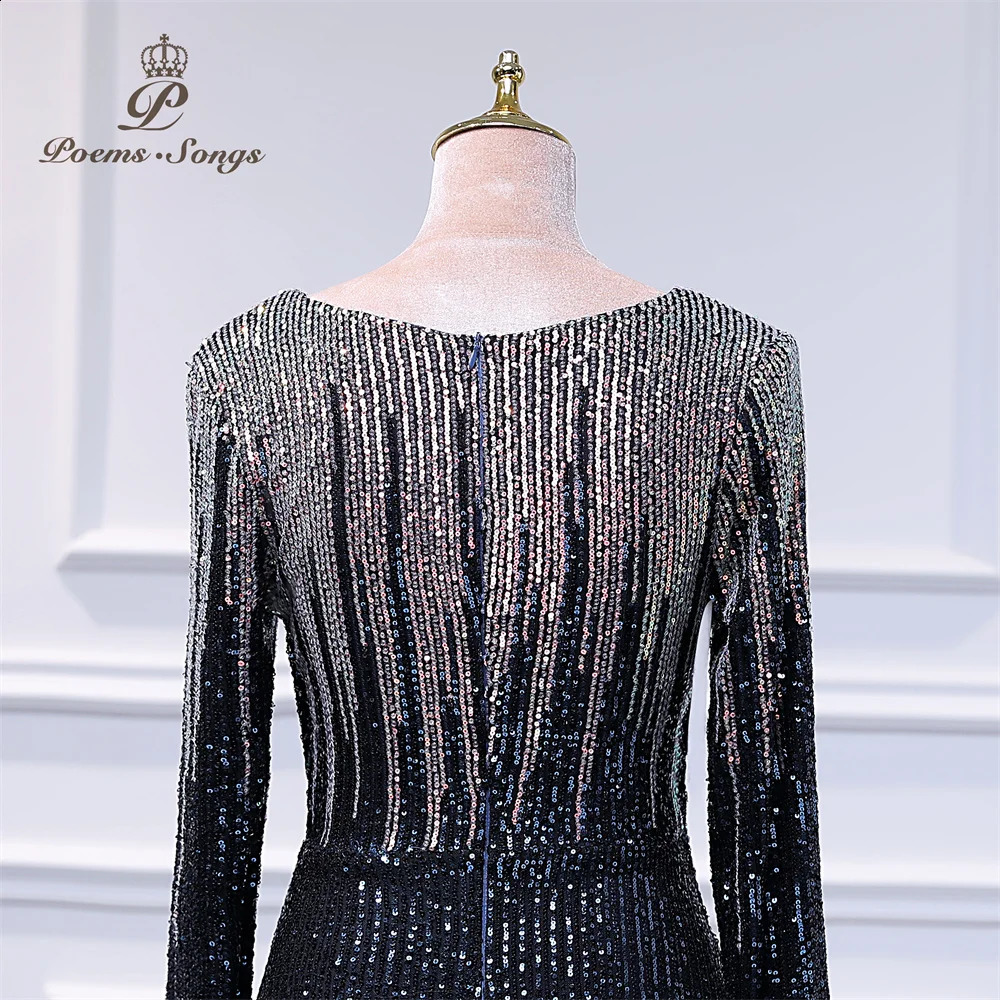Elegant dress women for wedding party Long sleeve evening dress vestidos de fiesta robe de soiree de mariage party dress 241223