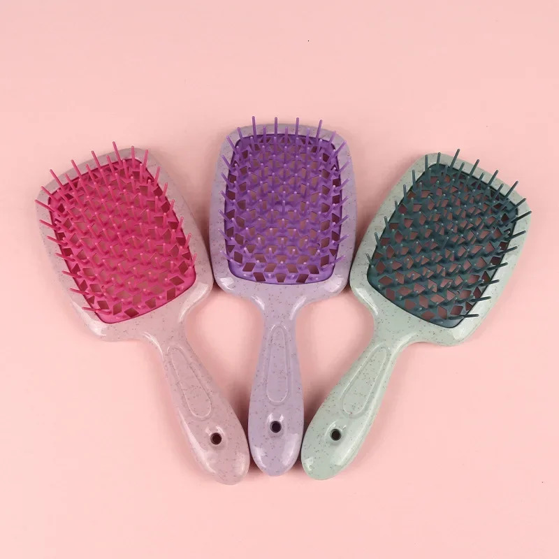 Square Grid Hollow-out Massage Comb static Dry and Wet Dual Use Fluffy Hair Home Hair Styling Combs Detangling Hair Brushes 241225