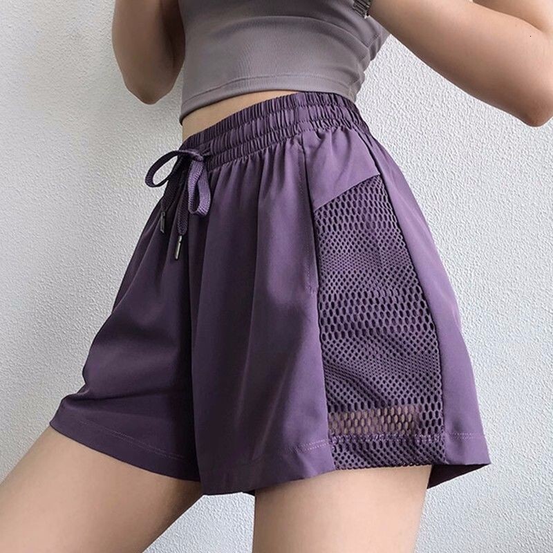 Summer Yoga Casual Running Women Jogging Fiess Gym 2 In 1 Workout Quick Drying Breathable Sports Shorts