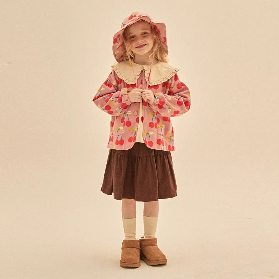 Baby Girl Clothes JM Korean Winter Boys Coat and Pants Cute Cartoon Kids Sweater Toddler Outfit Set 241225