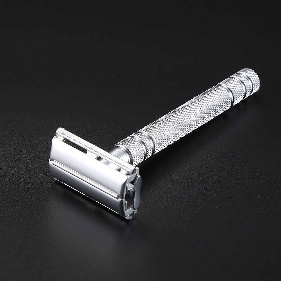 Double Edge Blades Safety Brass Razor Manual Shaver Silver Matching Butterfly Men Shaving With 5 Blades 241225