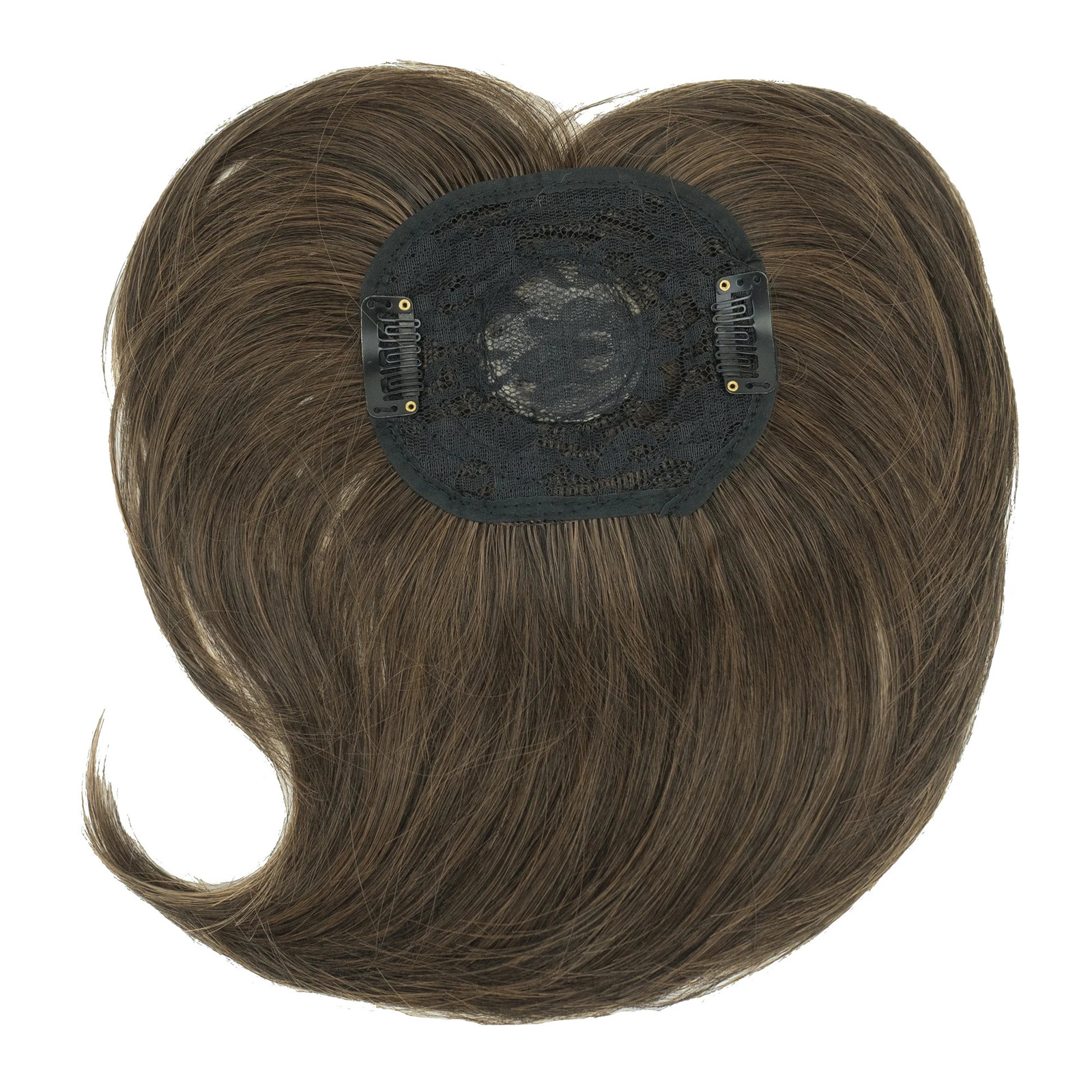 Soowee Synthetic Hair Topper With Bangs Invisible 3D Hair Toupee Hairpieces Top Hair Closures for Men and Women 241225