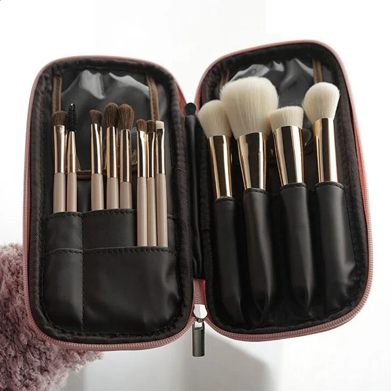 Women Foldable Makeup Brush Bag Organizer Female Travel Cosmetic Toiletry Case for Beauty Tools Wash Accessories Pouch 241226