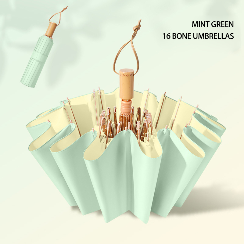 Luxury Anti-UV Sunshade Umbrella - Sturdy Frame, All-Weather Resistance, Compact Foldable Style