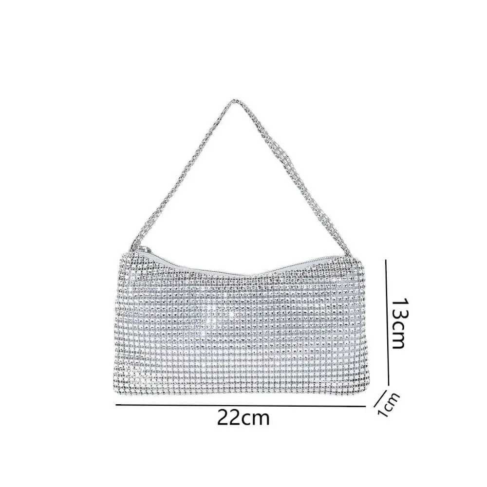 Womens bag 2024 New Rhines Handbags for Women Bags Diamds Shoulder Bag Purse Ladies Female Crossbody Bag shining bagXJ241225