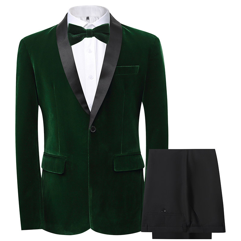 M1126Groom Suit Men's Three-piece Slim Korean Wedding Dress Business