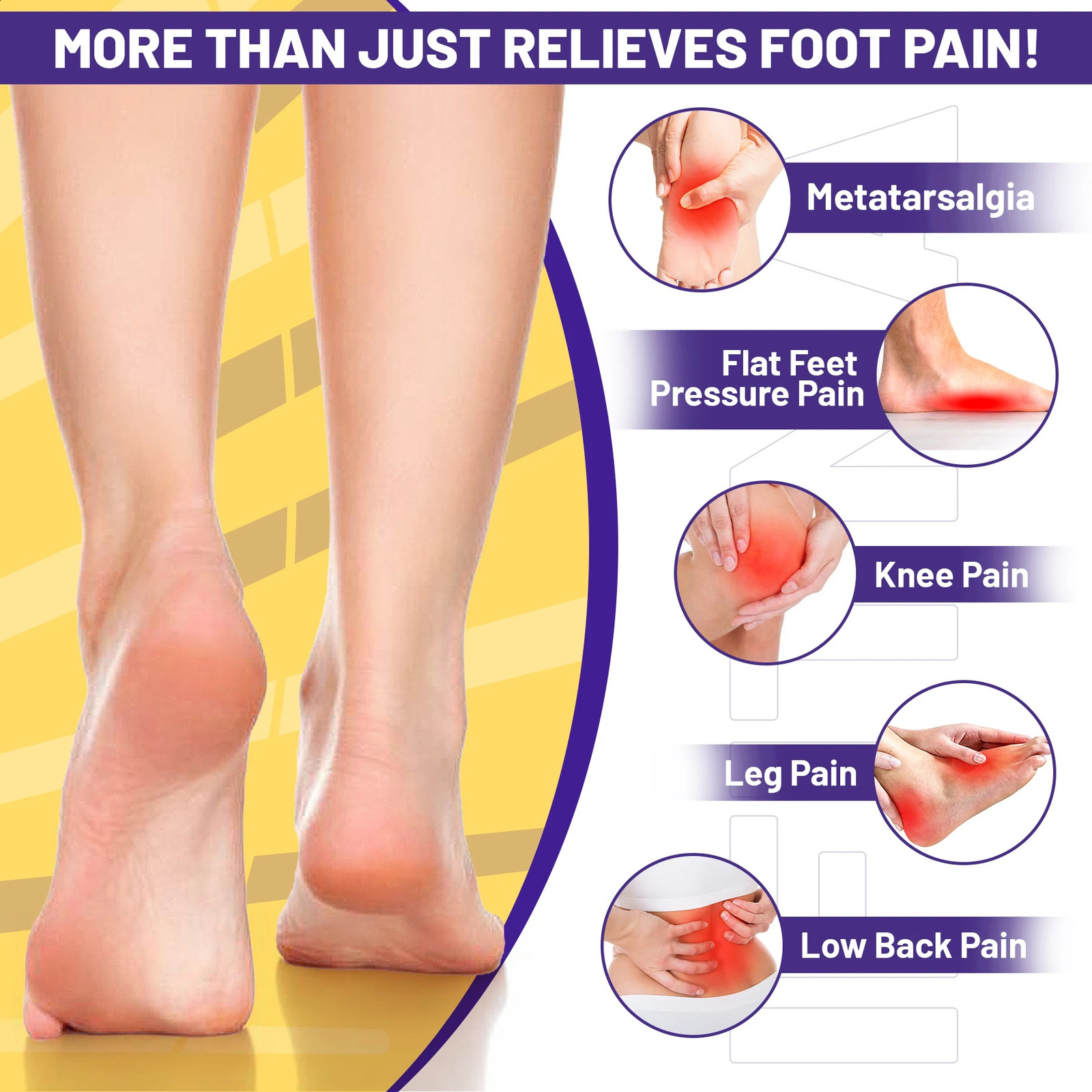 Arch Support Plantar Fasciitis Relief Insoles Heavy Duty Shoe Inserts Women Men Shoe Ortics Work Boots Sneakers 241226
