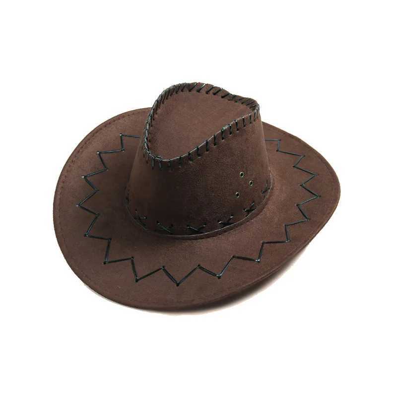 Fashionable Western Cowboy Hat American Retro Nostalgic Jazz Knight Hat Mens Outdoor Vacation Sun Protection Sun Hat W241225