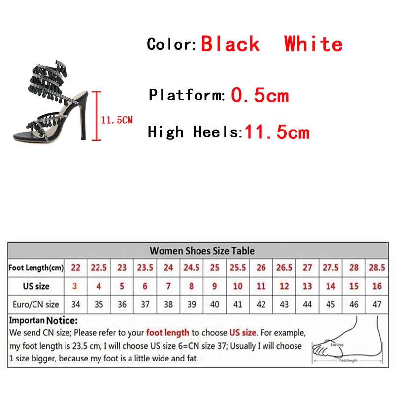 New Design Crystal Gemstone Pendant Slip-On Ankle Strap Sandals Women Wedding Prom Shoes Sexy Open Toe Club Stripper Heels