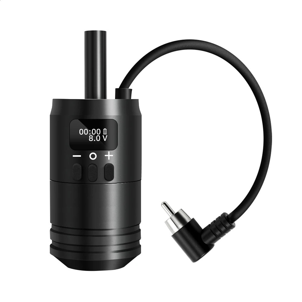 Professional Wireless Tattoo Battery Grip Power 1600mAh RCA Interface Portable 34mm Size For Rotary Cartridge Tattoo Machines 241223