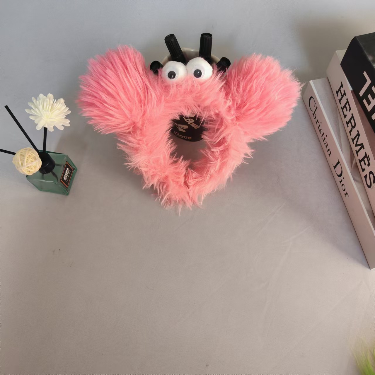 Funny ugly cute doll headband furry and explosive headband autumn and winter hair accessories cute female hair accessories face wash photo headband