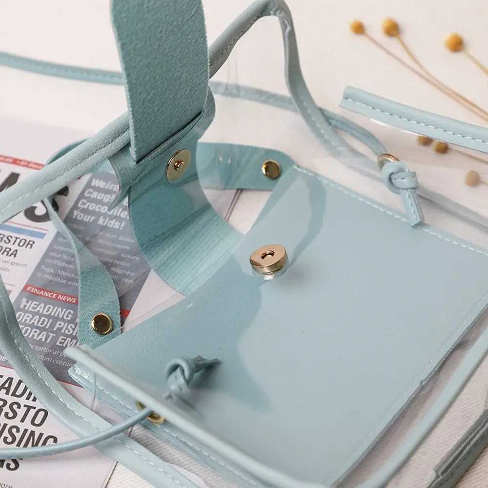 Small Womens Small Bag Transparent Jelly Candy Color Square Messager Bag Fi Cluhes PVC Shoulder Bag Crossbody HandbagXJ241225