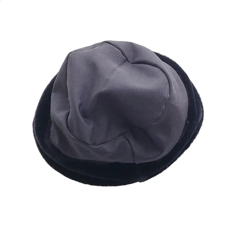Winter Hat for Kids Faux Fur Bucket Girls Boys Cap Children Warm Baby Accessories 25Y 241225