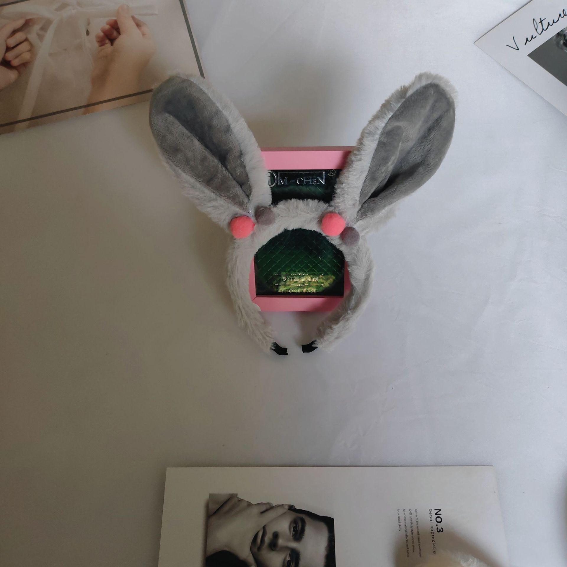 New rabbit ear plush headband Easter Korean version cute children's face wash headband amusement park holiday performance hair accessories