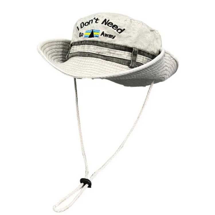 Womens Y2K bucket hat bandwidth striped hiking fishing UV protection wildlife park unisex Boonie W241225