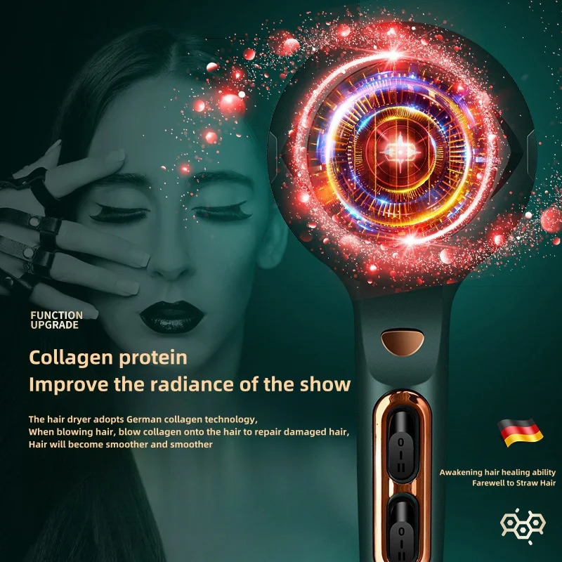 EU/US Plug Professional Hair Salon Hair Dryer High-Speed Quick Drying Negative Ion Hair Care Hair Dryer US/EU/AU Plug 241225