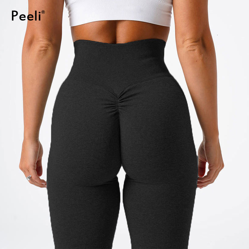 Seamless Workout Scrunch Pants Gym Tights Sports Legging Push Up Yoga Leggings Women Clothing