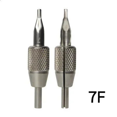 Stainless Steel Tattoo Grip Large Row One Handle Large Size Tattoo Equipment Fog Nozzle Tattoo Supplies Grade Reusable 241223