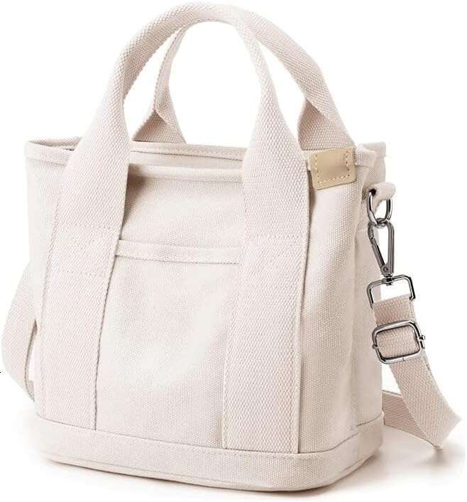 Small with Zipper Tote for Women Canvas Crossbody Shoulder Satchel Hobo Messenger Bag 2024