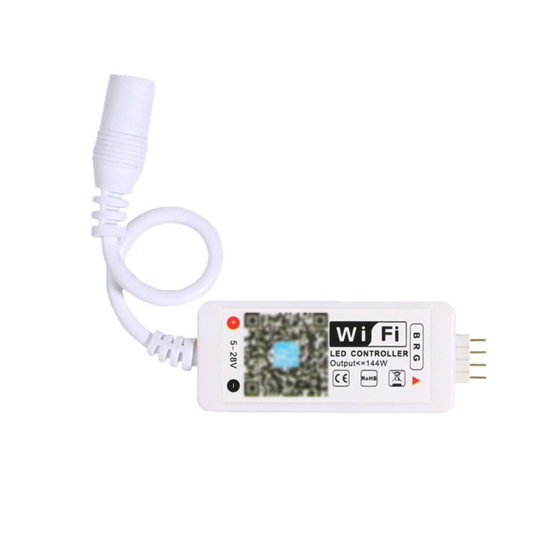 WiFi Mini RGB RGBW LED Controller DC12V With 24Key Remote Control For RGB LED Strip Smart Phone APP Control