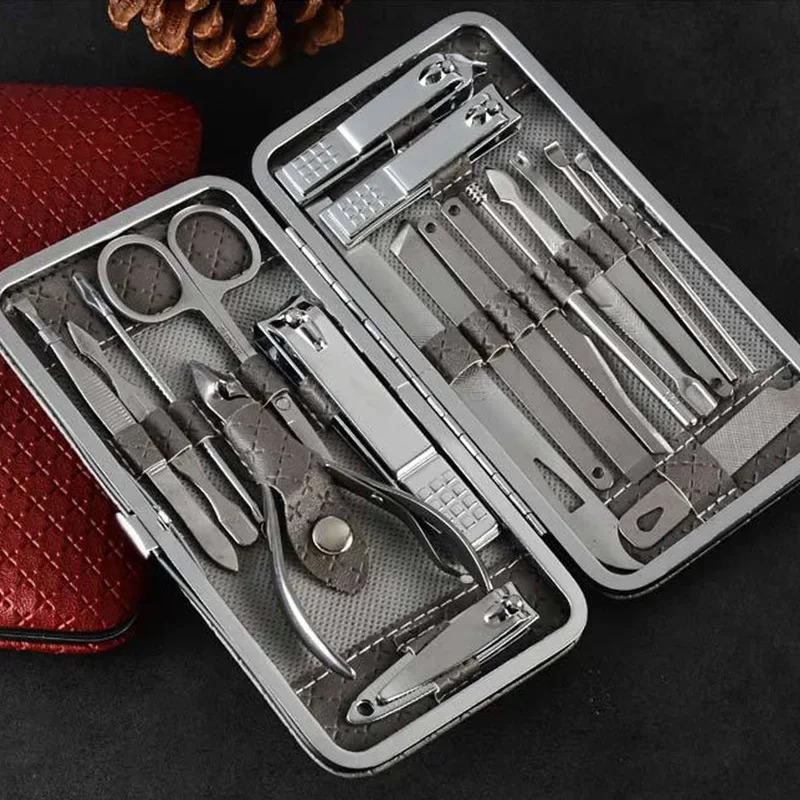 19/1PCS Professional Pedicure Nail Scissors Tool Nail Clipper Set Stainless Steel Manicure Cutter Trimmer Ear Spoon Nail Clipper 241225