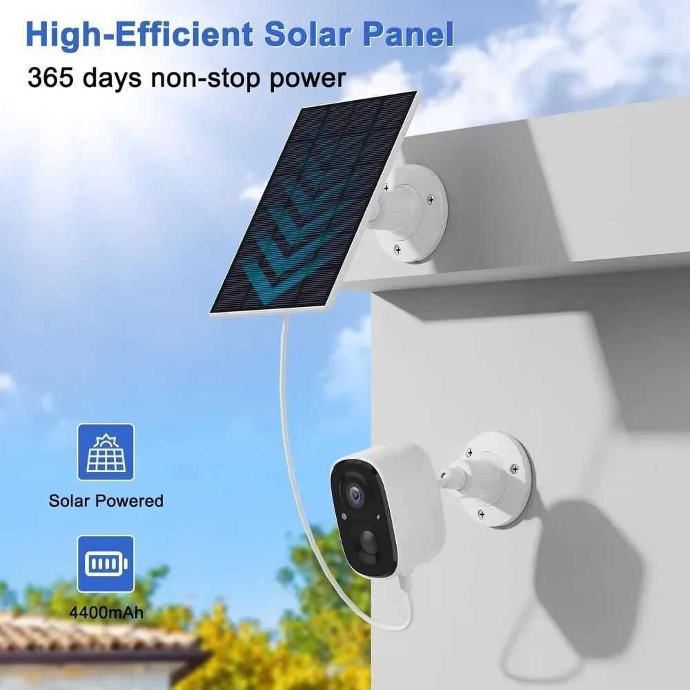 Outdoor wireless security camera indoor pet camera ports solar charging self-charging 2K camera with AI motion detection Z241224