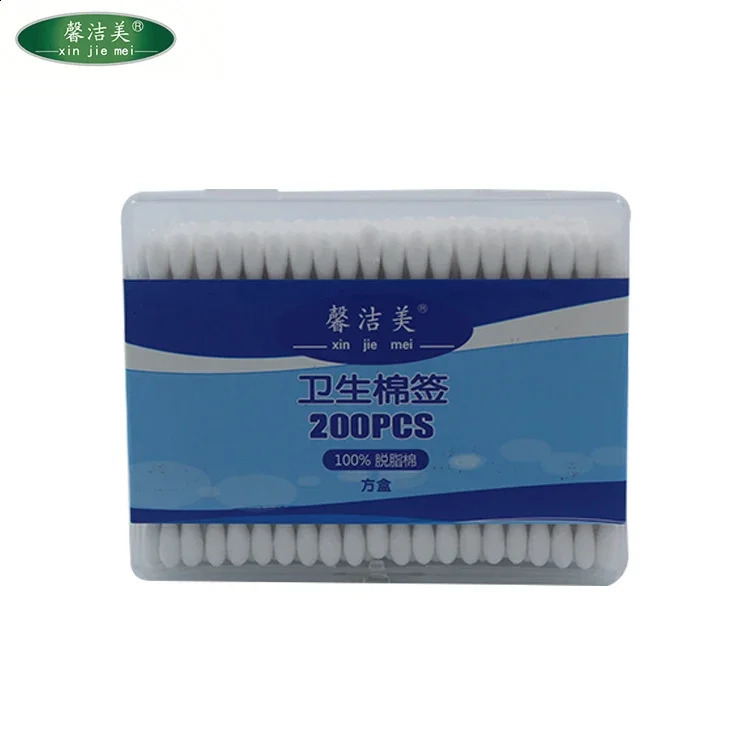 Wooden stick cotton swab children cotton swab baby ear cleaning cotton buds 241226