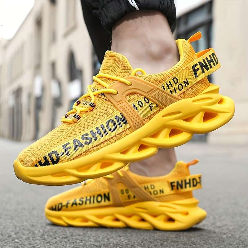 Proven Performance Road Runner Shock Absorbing, Non-Slip, Soft Breathable Sole, Blade Type Design Men's Outdoor Running and Workout - Ideal for A