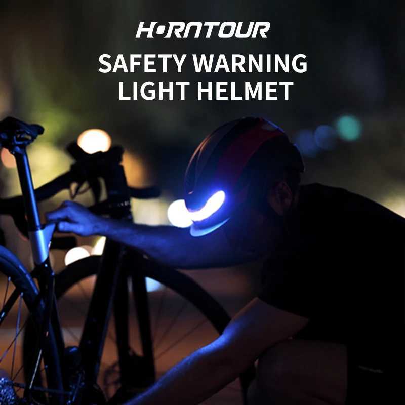 Horntour 2025 Bicycle Helmet Ride Lights Racing Road Bike Helmet Men and Women Outdoor Sports Pro Cycling Bicicleta Safety Cap XJ241226
