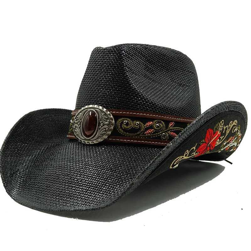 Surprise Cowboy Hat Str Thick Edition Mens and Womens Jazz Cowboy Hat Str Hat Sun Hat Western Straw Hat Vaquero W241225