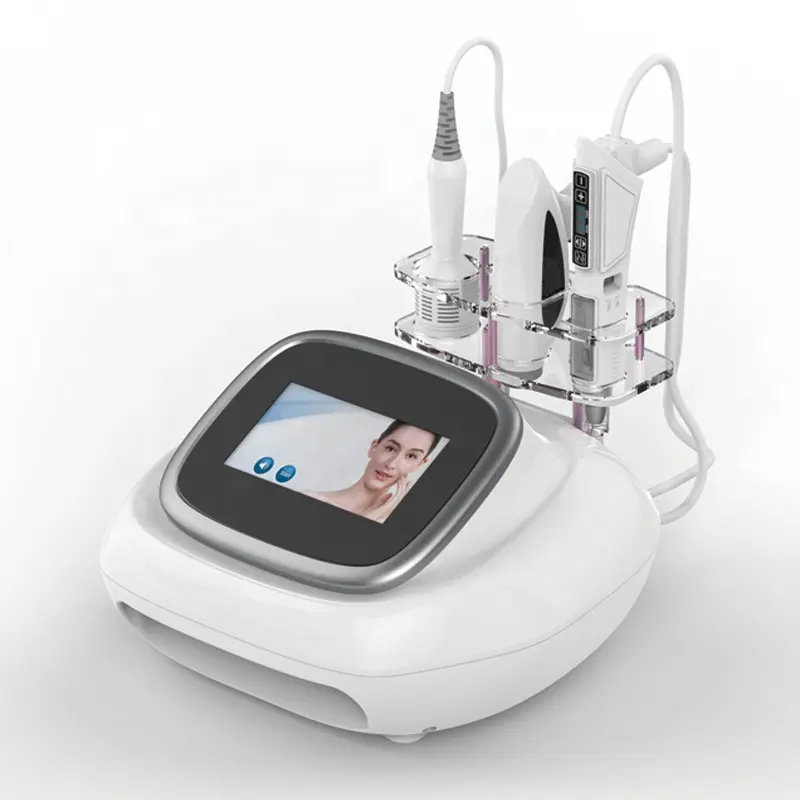 Multifunction 3 In 1 RF Cold Hammer Pore Shrinking Facial Firming Anti Wrinkles No Needle Portable Mesotherapy Jet Peel Injector Skin Moisturizer Mach
